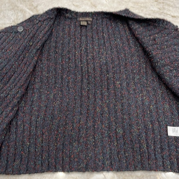 Royal Robbins | Toggle Boucle Cardigan | Grey /‎ Purple | Women's Size Large - Picture 2 of 7